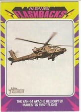 2024 Topps Heritage News Flashbacks YAH-64 Apache #NF-14 card