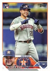 2023 Topps Base Set Yainer Díaz #635 card