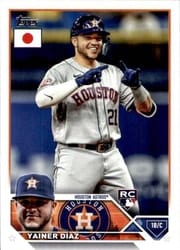 2023 Topps Japan Edition Base Set Yainer Díaz #160 card