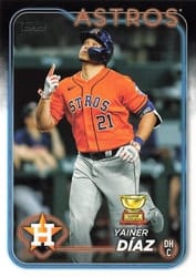 2024 Topps Base Set Yainer Díaz #77 card