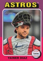 2024 Topps Heritage Base Set Yainer Diaz #512 card