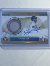 2024 Topps Pristine Pieces Autograph Relic Yainer Diaz #PPAR-YDI card
