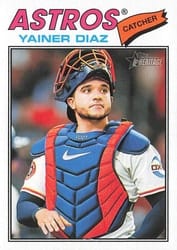 2026 Topps Heritage Base Set Yainer Diaz #219 card