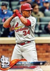 2018 Topps Update Base Set Yairo Munoz #US274 card