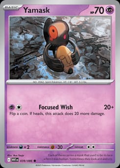 White Flare Yamask #39 card