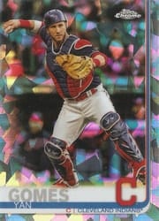 2019 Topps Chrome Sapphire Edition Base Set Yan Gomes #143 card