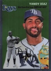2023 Topps Chrome Platinum Anniversary Base Set Yandy Díaz #163 card