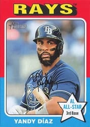2024 Topps Heritage Mini Base Set Yandy Díaz #230 card