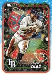 2024 Topps Holiday Base Set Yandy Díaz #H17 card
