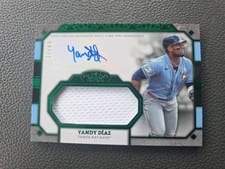 2024 Topps Tier One Autographed Jumbo Relics Yandy Díaz #AT1JR-YD card