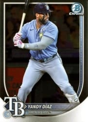 2025 Bowman Chrome Base Set Yandy Díaz #43 card