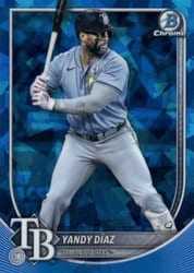 2025 Bowman Chrome Sapphire Edition Base Set Yandy Díaz #43 card
