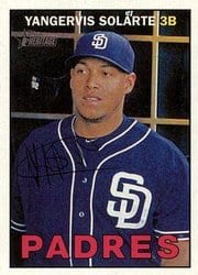 2016 Topps Heritage Base Set Yangervis Solarte #75 card