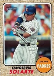 2017 Topps Heritage Base Set Yangervis Solarte #541b card