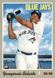 2019 Topps Heritage Base Set Yangervis Solarte #147 card