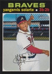 2020 Topps Heritage Base Set Yangervis Solarte #616 card