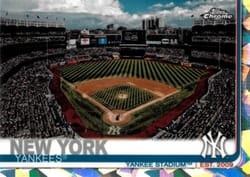 2019 Topps Chrome Sapphire Edition Base Set Yankee Stadium #47 card