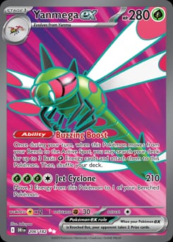 Destined Rivals Yanmega ex #206 card