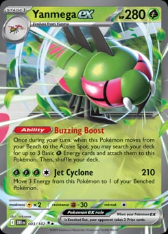 Destined Rivals Yanmega ex #3 card