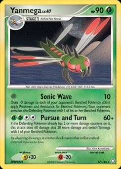 2008 Legends Awakened Yanmega #17 card