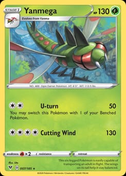 2020 Vivid Voltage Yanmega #7 card