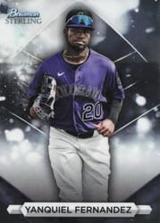 2023 Bowman Sterling Base Set Yanquiel Fernandez #BSP-82 card