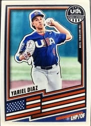 2026 Panini Stars & Stripes Prizm Base Set Yariel Diaz #90 card
