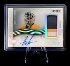 2023-24 Upper Deck Premier Horizontal Acetate Rookie Autograph Patch Yaroslav Askarov #AHR-YA card