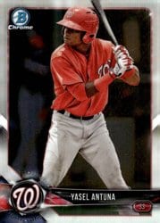 2018 Bowman Chrome Prospects Yasel Antuna #BCP173 card