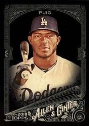 2018 Topps Allen & Ginter X Base Set Yasiel Puig #68 card