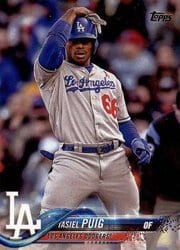 2018 Topps Base Set Yasiel Puig #89 card