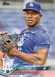 2018 Topps Base Set Yasiel Puig #89 card