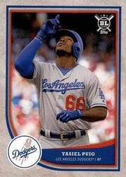 2018 Topps Big League Base Set Yasiel Puig #36 card