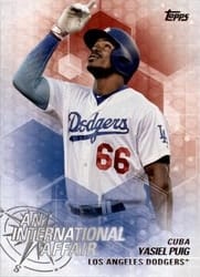 2018 Topps Update An International Affair Yasiel Puig #IA-6 card