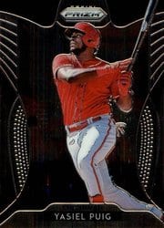 2019 Panini Prizm Base Set Yasiel Puig #257 card