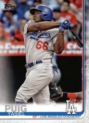 2019 Topps Base Set Yasiel Puig #162 card