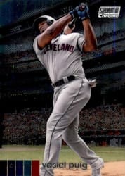 2020 Stadium Club Chrome Base Set Yasiel Puig #177 card