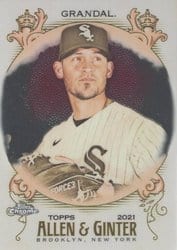 2021 Topps Allen & Ginter Chrome Base Set Yasmani Grandal #298 card
