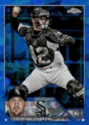 2023 Topps Chrome Sapphire Edition Base Set Yasmani Grandal #268 card