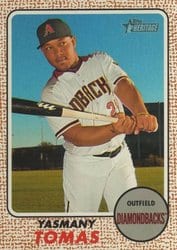 2017 Topps Heritage Base Set Yasmany Tomas #39 card