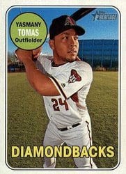 2018 Topps Heritage Base Set Yasmany Tomas #474 card