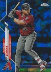 2020 Topps Chrome Update Sapphire Edition Base Set Yasmany Tomas #U-30 card