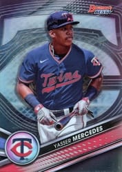 2022 Bowman's Best Top Prospects Yasser Mercedes #TP-25 card