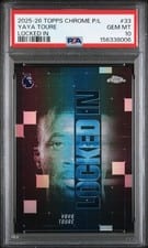 2026 Topps Chrome Premier League Locked In Yaya Toure #LI-33 card