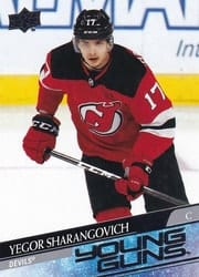 2020-21 Upper Deck Base Set Yegor Sharangovich #489 card