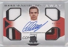 2020-21 Upper Deck The Cup Signature Away Unis Yegor Sharangovich #SAU-YS card