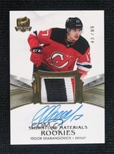 2020-21 Upper Deck The Cup Signature Materials Yegor Sharangovich #SP-YS card