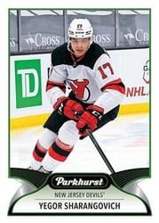 2021-22 Parkhurst Base Set Yegor Sharangovich #191 card