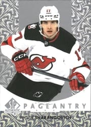2022-23 SP Authentic Pageantry Yegor Sharangovich #P-27 card