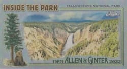 2022 Topps Allen & Ginter Chrome Inside the Park Minis Yellowstone National Park #ITP-1 card